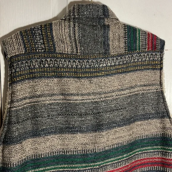 Exclusive Paragraff clothing Co wool blend Sherpa lined Size Large long vest - Picture 8 of 12